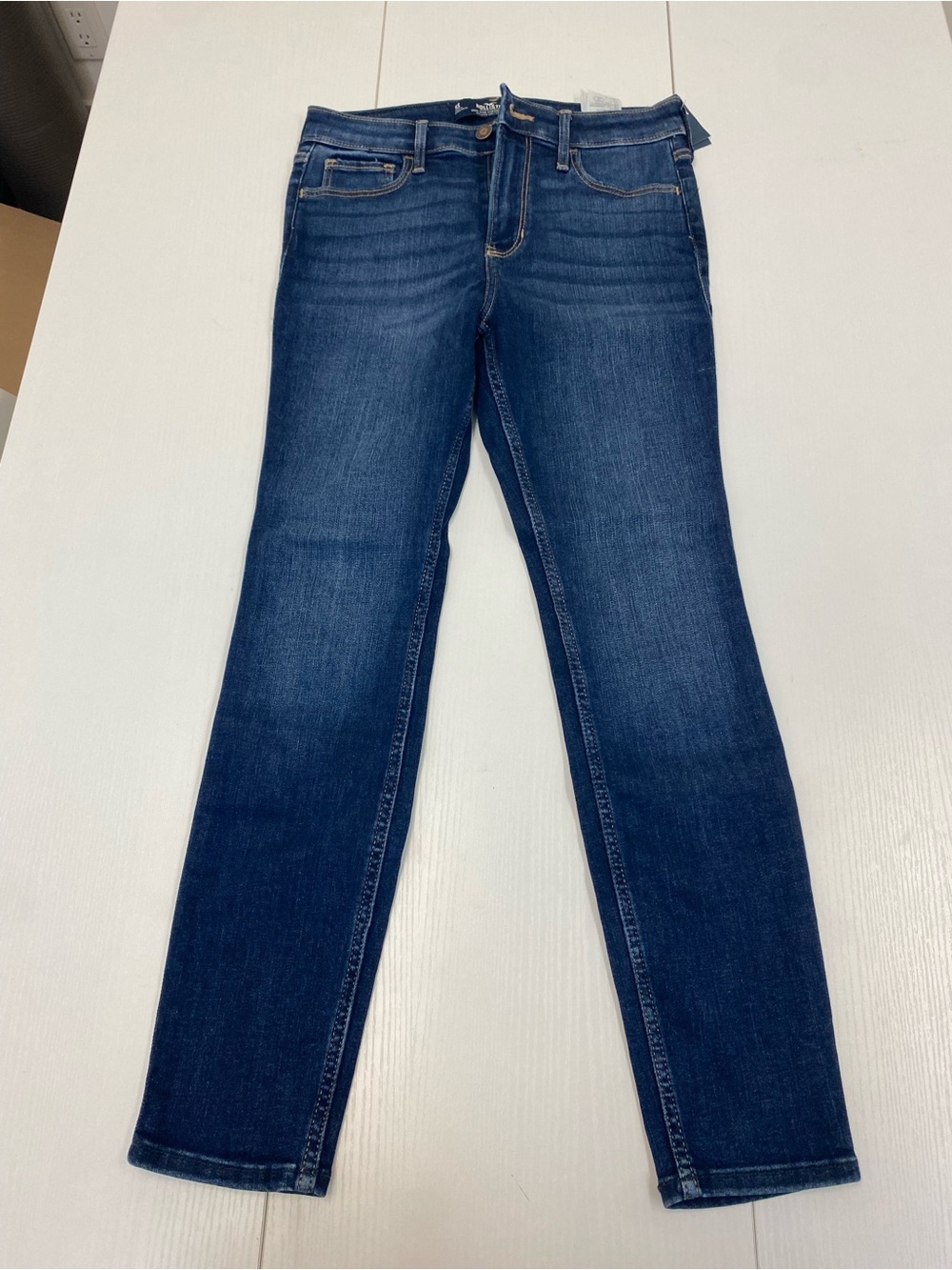 Hollister Women's Dark Blue Skinny Jeans